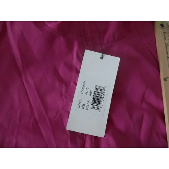 Clique Raspberry Hooded Packable Reliance Jacket XL - Picture 8 of 9